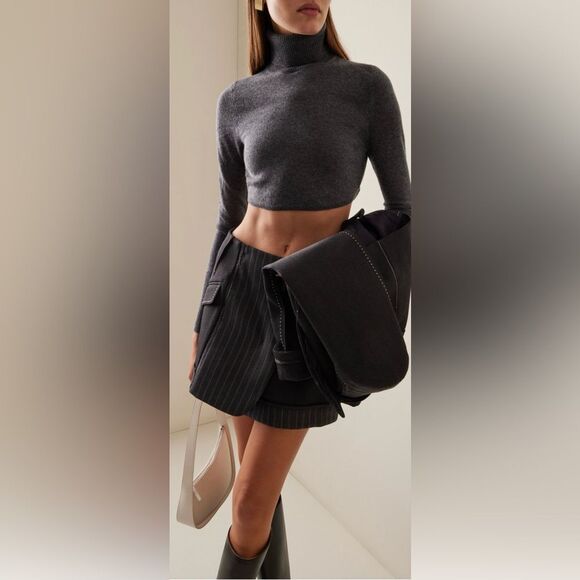 Simkhai 100% cashmere cropped turtle neck sweater, XS - Picture 1 of 11